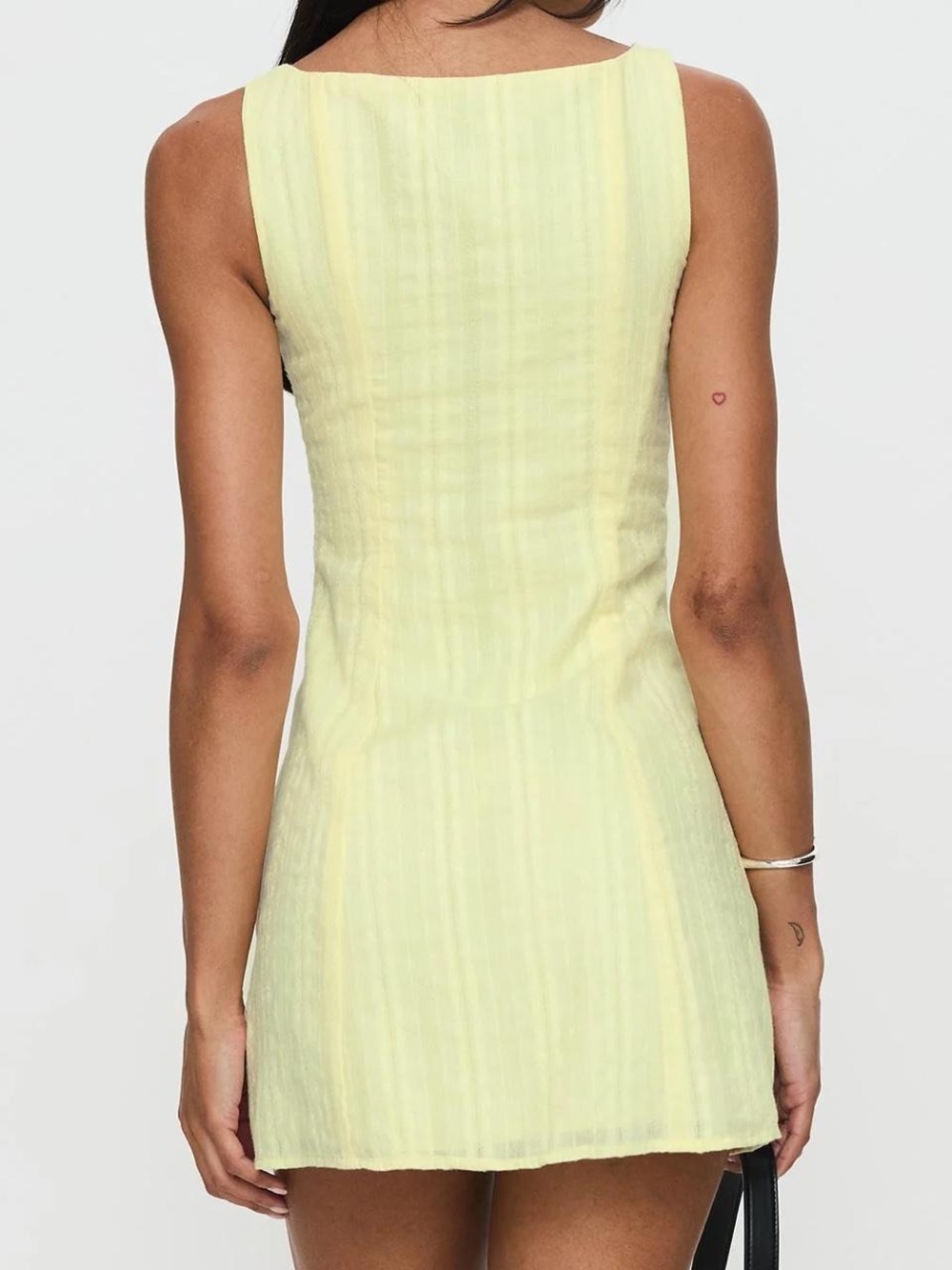 Princess Polly Butter Yellow Mini Dress - Picture 3 of 5